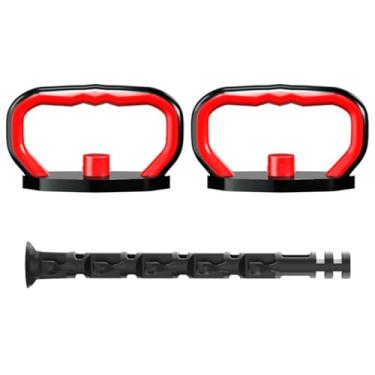 Imagem de Hunte Kettlebell, alça de kettlebell para placas - Alça de kettlebell de serviço pesado ajustável | Acessórios ergonômicos de levantamento de peso Conjunto para exercício de treinamento Fitness