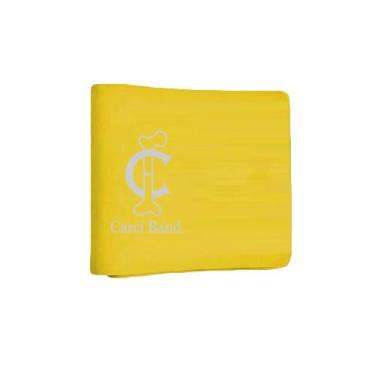 Imagem de Faixa Elástica Carci Band Amarelo Resistência Extra Leve 1,5M - Exercí