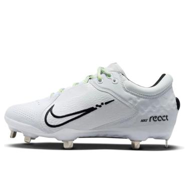 Imagem de Nike Chuteiras femininas Hyperdiamond 4 Elite Softball, Branco/Preto/Photon Dust/Volt, 38