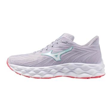 Imagem de Mizuno Tênis de corrida feminino Wave Sky 8, Cardo branco, 41