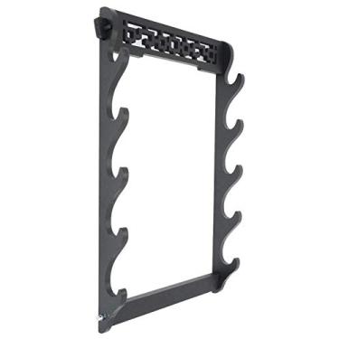 Imagem de Katana Suporte de parede de 5 camadas Suporte de espada Samurai Suporte de exibição de espada Katana Tanto Suporte de espada Suporte de espada Suporte de espada