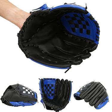 Imagem de Luva de basebol, luva de softball 10,5/11,5/12,5 polegadas mão direita luva de beisebol de couro PU luvas de treino de basebol (cor: A, tamanho: M)