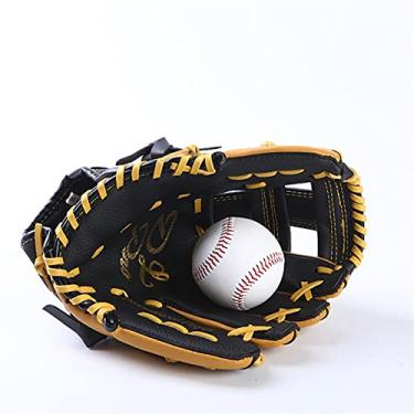 Imagem de Luva de beisebol 11,5 12,5 polegadas mão esquerda luva de beisebol treino profissional masculino luva desportiva para jogo softball criança homens luva luvas de beisebol e luvas