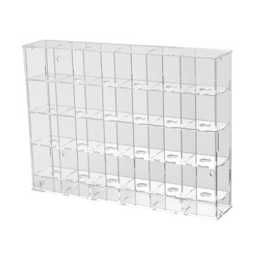 Imagem de Colaxi Gabinete da caixa de exibição de bola de golfe, rack de tênis de mesa transparente de acrílico, Stand para coletor de tênis de mesa, 24 Grades