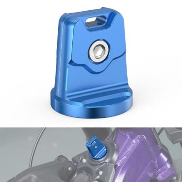 Imagem de NICECNC Capa de chave azul, capa para chaveiro, capa de chave, suporte compatível com Surron Light bee X Light bee S Light bee L1E CNC Alumínio compatível com Segway X160/ X260 See Fitment