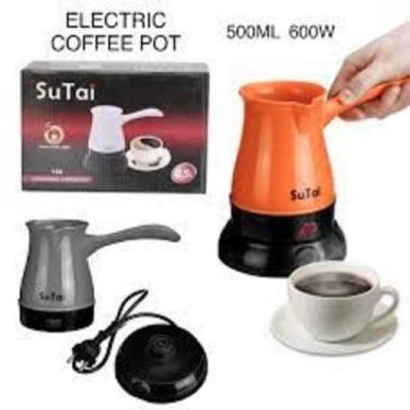Imagem de Cafeteira eletrica maquina de cafe expresso europeu turco 600w aqueced