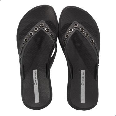 Imagem de Tamanco Ipanema Luxe Adulto Preto e Prata