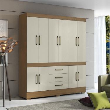 Imagem de Guarda Roupa Roupeiro Mônaco Atacama Areia Aramóveis