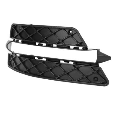 Imagem de Inserção de Grade de Pára -choques Dianteiro, Substituição para a Classe C W204 AMG Line 2011 2014 Criada Com Materiais de ABS de para Durabilidade e Estabilidade (Esquerda: