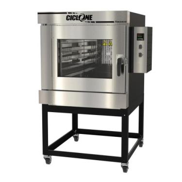 Imagem de Forno Turbo Elétrico Venâncio Ciclone 5 Esteiras Interior Inox Exterio