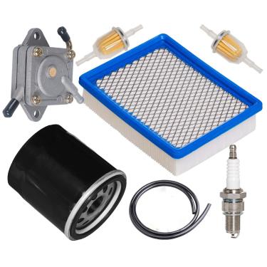 Imagem de Filtro de ar HIFROM 1015426 com filtro de óleo 1016467 Bomba de combustível 1014523 Spark Plug Filtro de combustível Kit de afinação para carros de clube, 4 ciclos DS modelos de carrinho de golfe 1992-up 290FE 350FE motor
