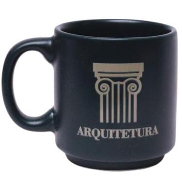 Imagem de Mini Caneca Profissão Arquiteto Arquitetura Café Expresso Empilhável C
