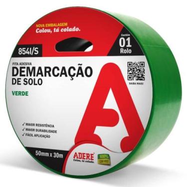 Imagem de Fita Verde Para Demarcação de Solo 50mm x 30 Metros -854I - ADERE