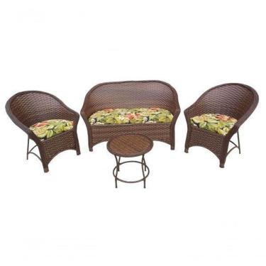 Imagem de Conjunto De Sofá 1 Sofá + 2 Poltronas + 1 Mesa Centro