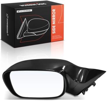 Imagem de A-Premium Espelho retrovisor traseiro externo preto dobrável manual não aquecido - compatível com Toyota Avalon 2005-2010