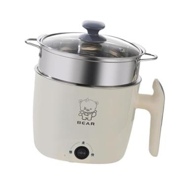 Imagem de IEUDNS Panela Elétrica para Preparar Alimentos, Branco com Vaporizador