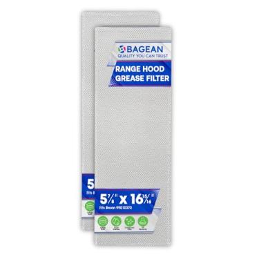 Imagem de Bagean Filtro De Ventilação Para Exaustor Fogão 5,87" X 16,93" 99010370 Compatível Com Broan - Tela Alumínio Dobrável Ventilador Teto Cozinha, Bloqueia Gordura E Filtra O Ar Do Forno (Pacote 2)