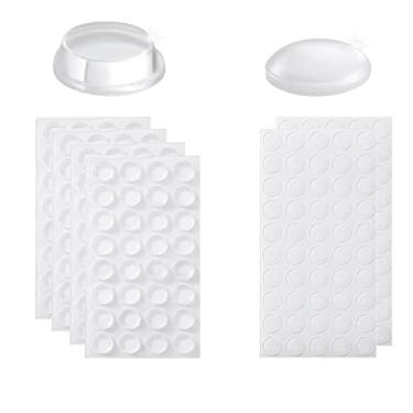 Imagem de Furnigear Protetores De Armário, Borracha Transparente Autoadesivos Macios, Porta, Silicone Redutores Ruído Para Móveis, Extremamente Duráveis (228 Unidades)