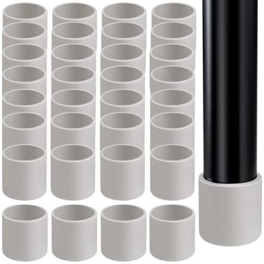 Imagem de HNYYZL Protetores De Borracha Para Pés Cadeira, 32 Peças, Redondos, Cinza, 1 Pol., Piso, Móveis