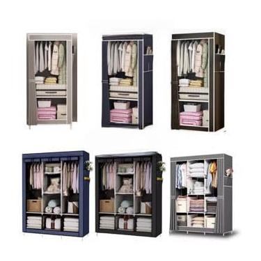 Imagem de Guarda Roupa Portátil Desmontável Organizador Prático Solteiro e Casal(ALEATORIO,CASAL)