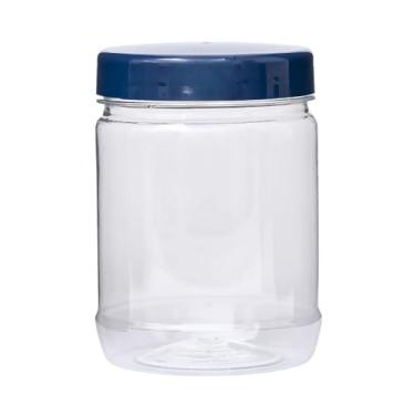 Imagem de Pote Porta Mantimentos Plástico Organizador Multiuso 1 Litro (Azul)