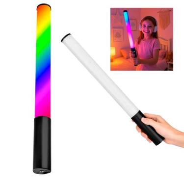 Imagem de Bastão Led Rgb Recarregável para Fotos e Vídeos - RELET