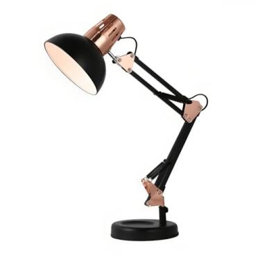 Imagem de LumináRia de Trabalho Articulada para Quarto(Preto c/rose)