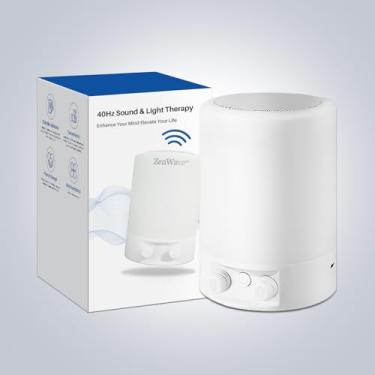 Imagem de Oilenka Terapia de luz USB 40HZ, luzes estimulantes do cérebro, lâmpada de terapia de suporte de memória, gerador de ondas de som e luz melhora o humor, a memória e a cognição