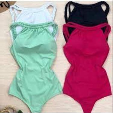 Imagem de Body feminino alça trançado menina - filo modas, Branco, P