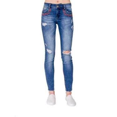 Imagem de Calça Jeans Skinny Fatima Bordada Colcci-Feminino