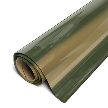 Imagem de Siser Rolo EasyWeed HTV de 30 cm x 1,5 m – Vinil de transferência de calor a ferro (azeitona elétrica)