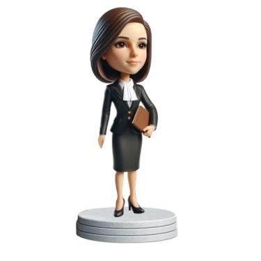 Imagem de Boneca de argila personalizada da sua foto, ótimo presente para advogado, colega, mentor, decoração de casa, ideal para exibições jurídicas e profissionais