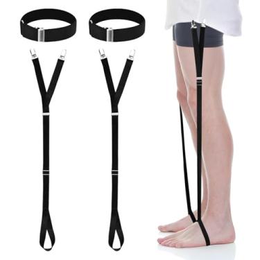 Imagem de Hogurin Suportes de camisa para homens, liga elástica ajustável, confortável de usar e fácil de usar, extensíveis