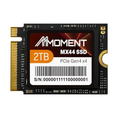 Imagem de MMOMENT SSD MX44 M.2 2230 NVMe de 2 TB, SSD interno PCIe Gen4 x4, leitura de até 5100 MB/s e gravação de 4800 MB/s, lado único, formato compacto 2230, compatível com Steam Deck, ROG Ally, Surface Pro