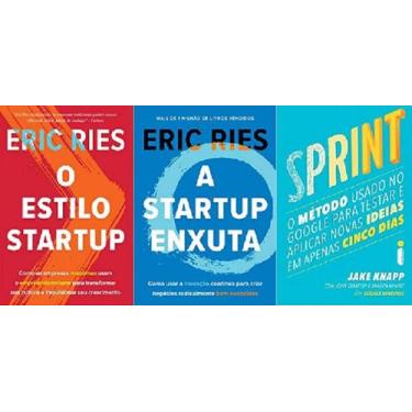 Imagem de Kit 3 Livro O Estilo Startup + A Startup Enxuta + Sprint - Sextante