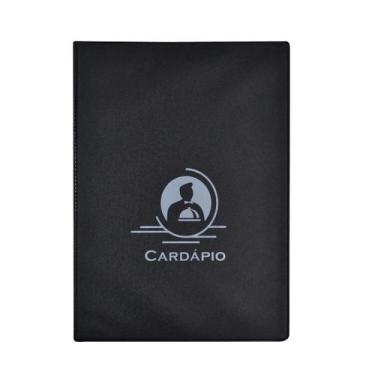 Imagem de 20 Pasta Cardápio C/4bolsas Pvc - Acp