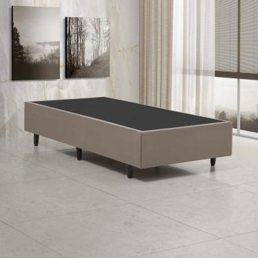 Imagem de Base Box Solteiro Estofada Madeira Reforçada P/ Colchão 88x188