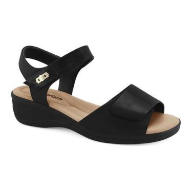 Imagem de Sandália Comfortflex Feminina Confortável tiras autocolantes Conforto,