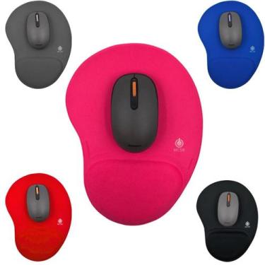 Imagem de Mousepad Ergonomico Com Apoio Descanso De Punho Conforto Nfe - MCSB, R