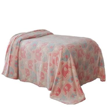 Imagem de Manta Solteiro Brilha No Escuro Shine Corttex Elefante