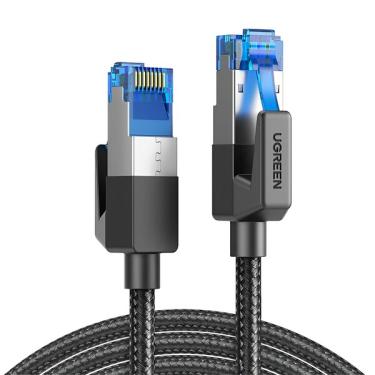 Imagem de Cabo De Rede Ugreen Cat8 F/ftp Rj45 Ethernet 1 M Preto