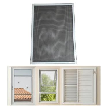 Imagem de Tela Regulável Anti Dengue Janela Apartamento Branco 50x70