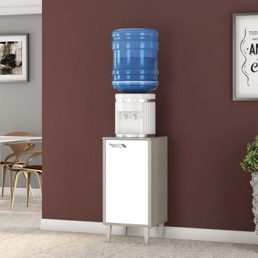 Imagem de Balcão Multiuso Porta Filtro Com 1 Porta Estonia Elmo/branco Hr Móveis