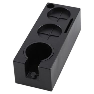 Imagem de WeiLaiKeQi Estação de compactação de café expresso Suporte universal para café Organizador de expresso Suporte portátil para compactação de para cafeteria 51-58, Preto