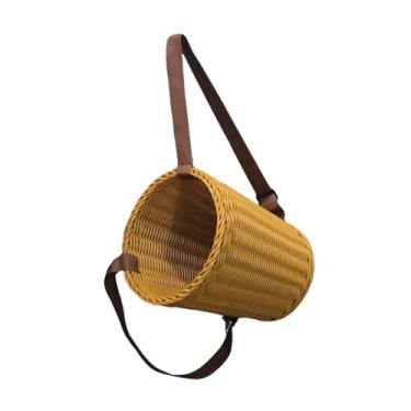 Imagem de Ｂｅｓｇａ Cesta infantil artesanal com alças, cesta de resistente e elegante feita à mão para compras de pesca