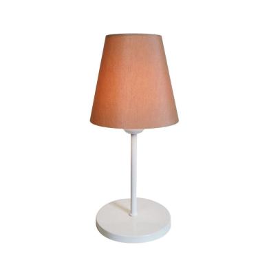 Imagem de Abajur Cabeceira Para Quarto Cone Vivare Md-2005 Cúpula em Tecido Cone - Bivolt