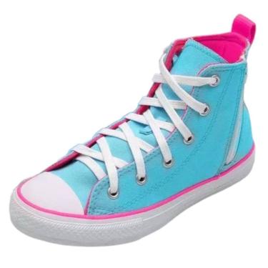Imagem de Tênis Infantil Menina All Star Cano Médio Colorido Converse
