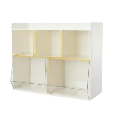 Imagem de Organizador de armazenamento de saco de chá Múltiplas camadas de cozinha plástica Dormência do escritório Hotel restaurante Caixa de chá Recipiente de chá resistente Economizando