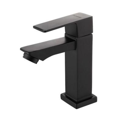 Imagem de Torneira De Pia Banheiro Lavabo Luxo Metal Preta Black - DeckCasa