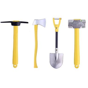 Imagem de Mini pá de metal Hobbypark e martelo e machado e picareta com placa organizadora de plástico acessórios de decoração para carro Traxxas TRX4 Axial SCX10 ii Redcat Gen7 Gen8